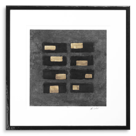 Tablou Washed Black Squares de Michael Willett, set de 2