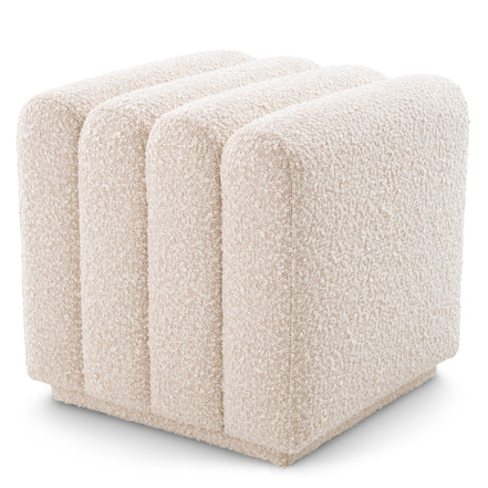 Taburet Bente, bouclé crem