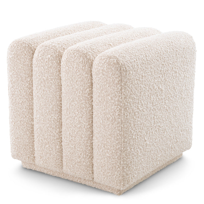 Taburet Bente, bouclé crem