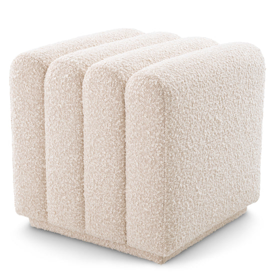 Taburet Bente, bouclé crem