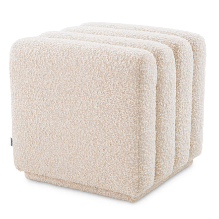 Taburet Bente, bouclé crem