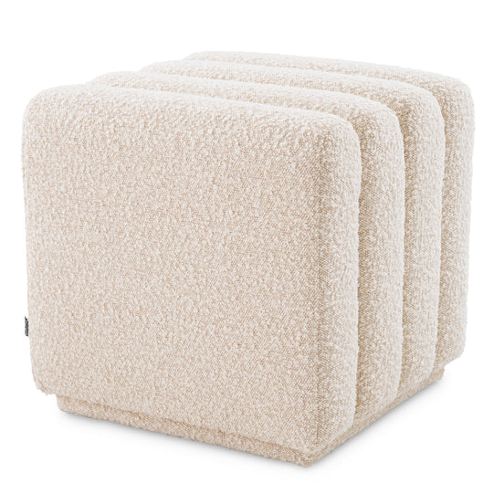 Taburet Bente, bouclé crem