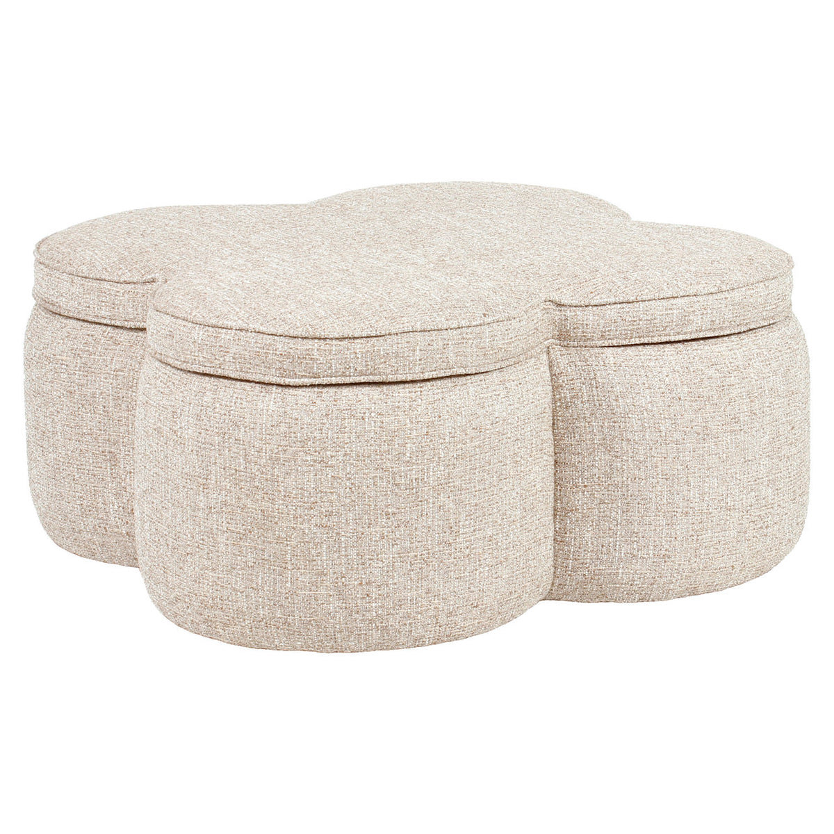 Taburet Corbeau, tweed nisip