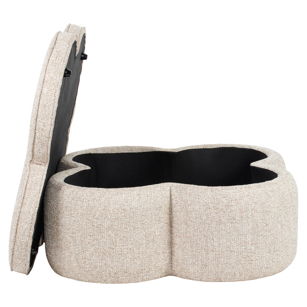 Taburet Corbeau, tweed nisip