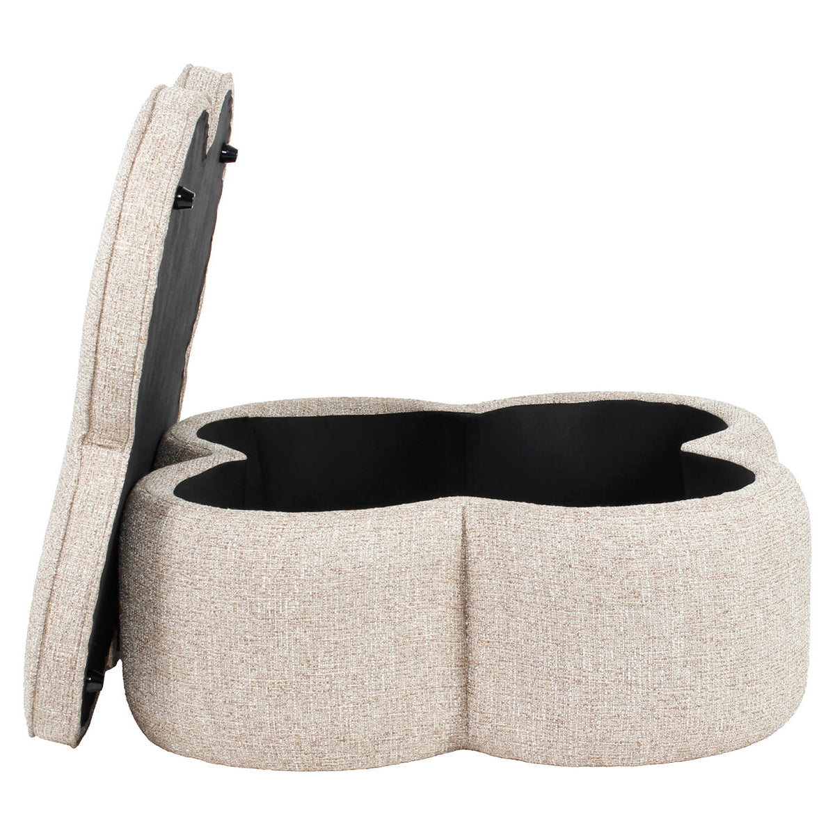 Taburet Corbeau, tweed nisip