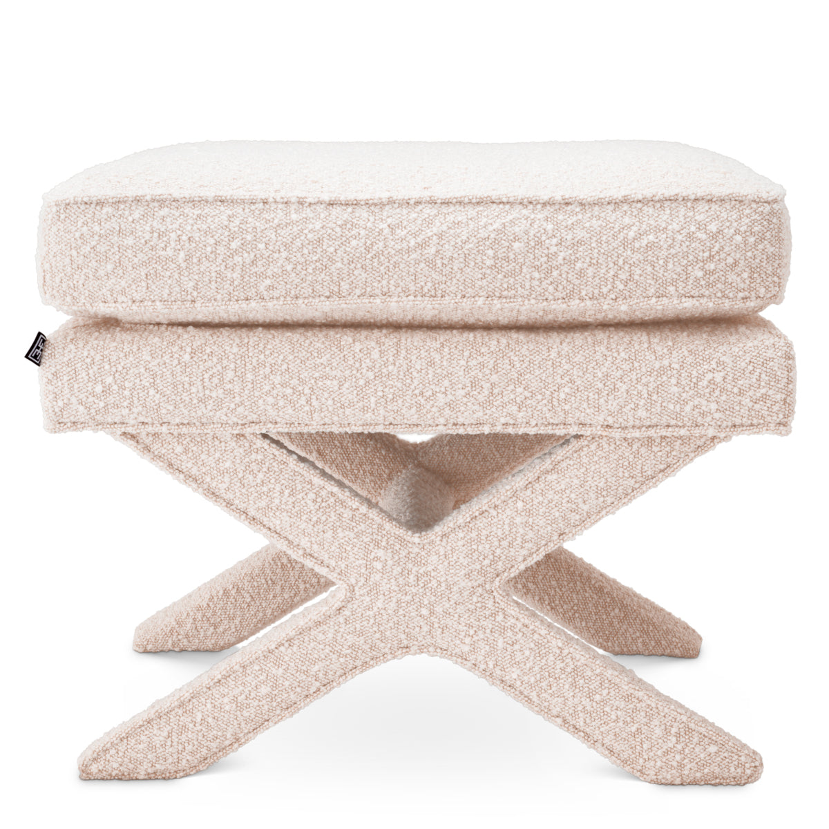 Taburet Cordoba, bouclé crem