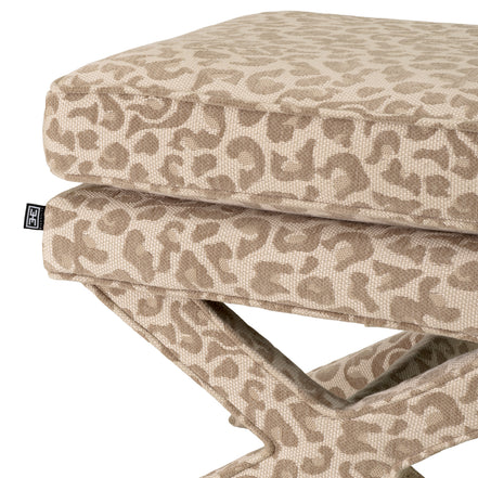 Taburet Cordoba, harley leopard bej