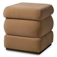 Taburet Fifth, finisaj bronz, morris merino camel
