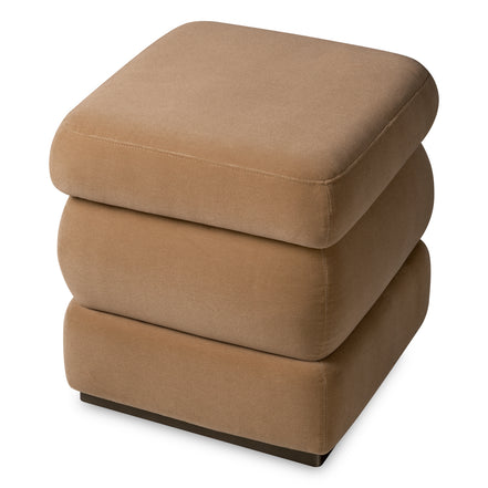 Taburet Fifth, finisaj bronz, morris merino camel