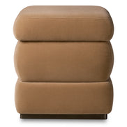 Taburet Fifth, finisaj bronz, morris merino camel