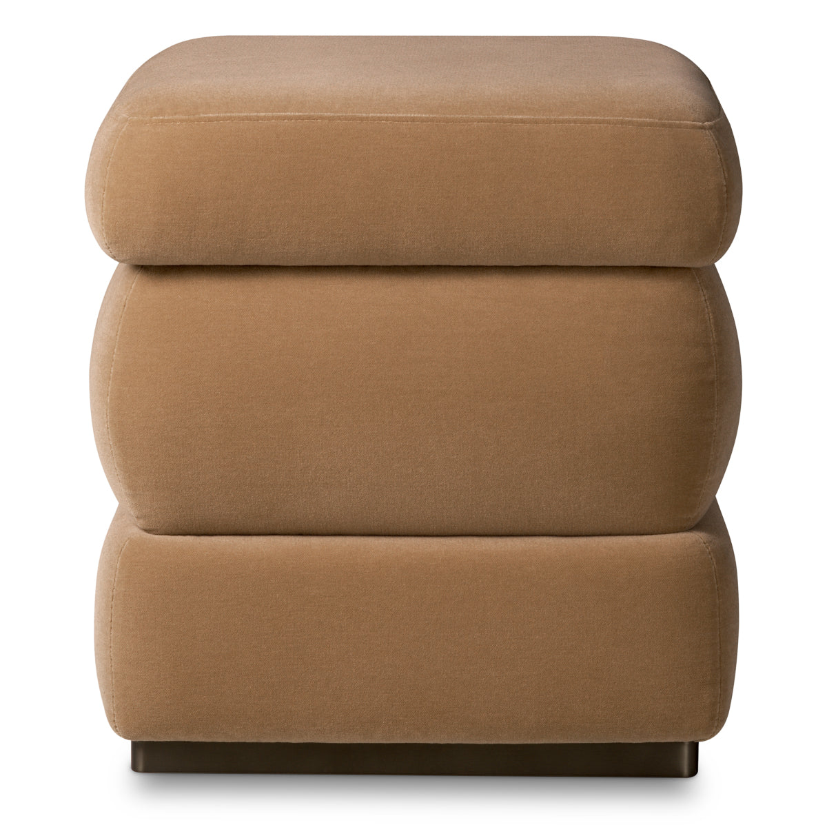 Taburet Fifth, finisaj bronz, morris merino camel