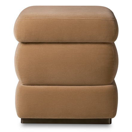 Taburet Fifth, finisaj bronz, morris merino camel