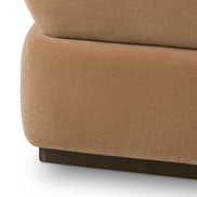 Taburet Fifth, finisaj bronz, morris merino camel