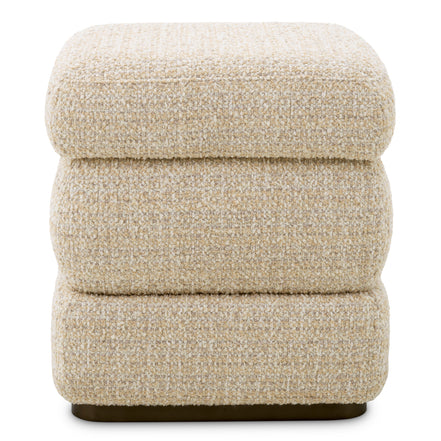 Taburet Fifth, finisaj bronz, winslow chenille bej