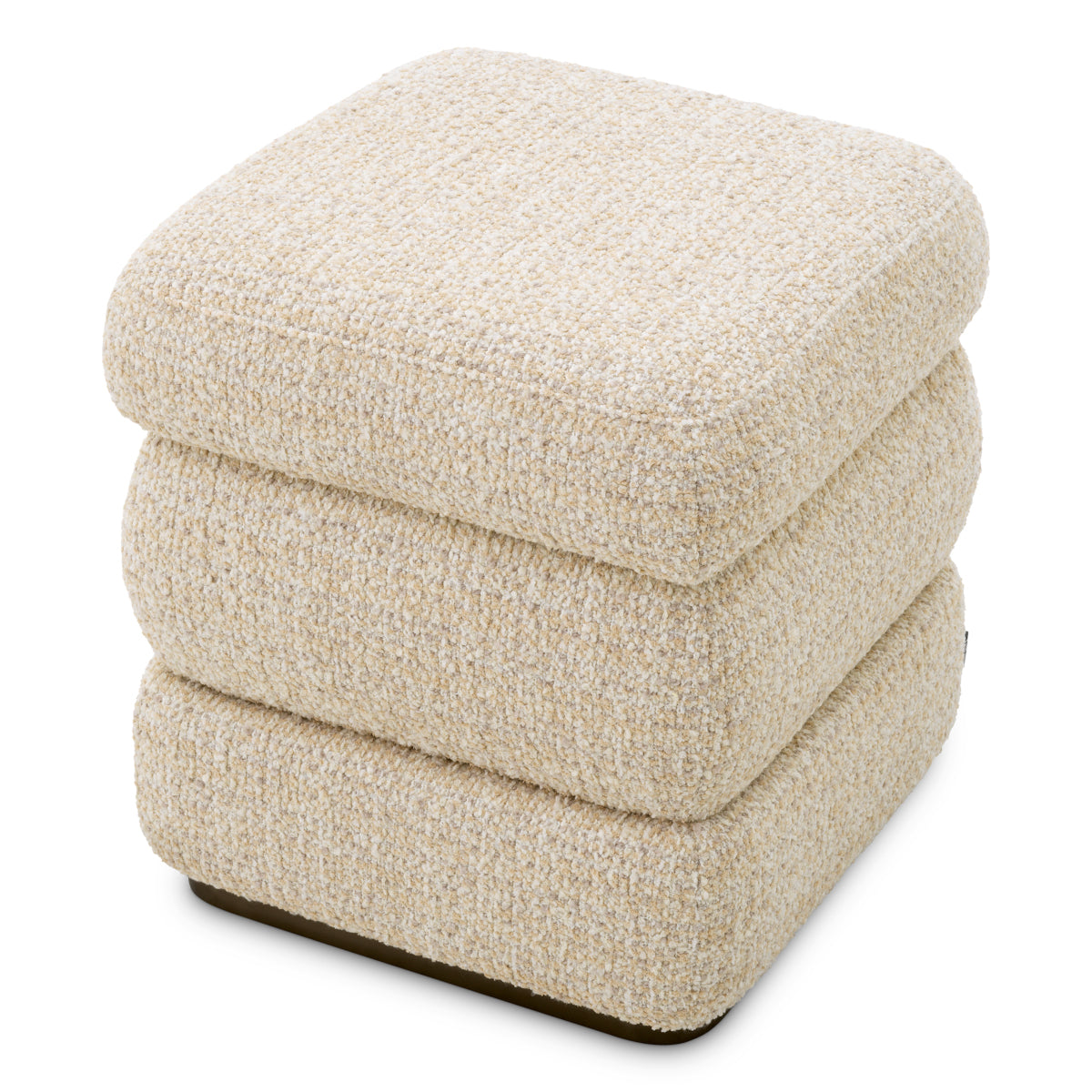 Taburet Fifth, finisaj bronz, winslow chenille bej