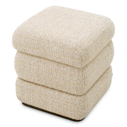 Taburet Fifth, finisaj bronz, winslow chenille bej