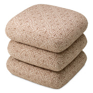 Taburet Greenwich, frieze jacquard bej