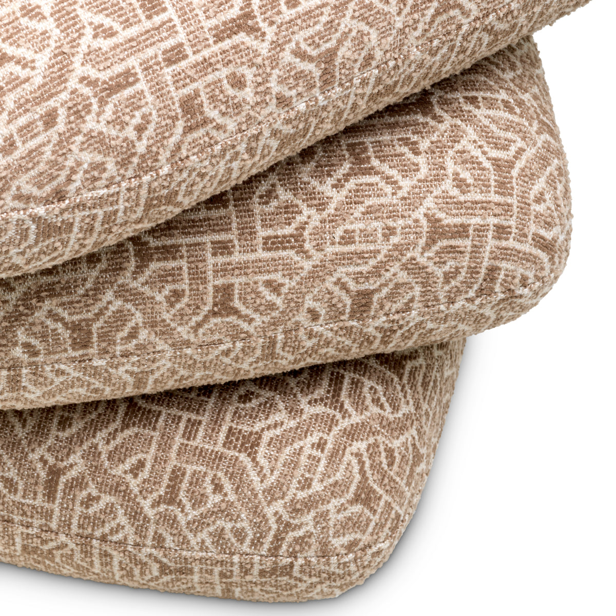 Taburet Greenwich, frieze jacquard bej