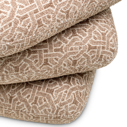 Taburet Greenwich, frieze jacquard bej