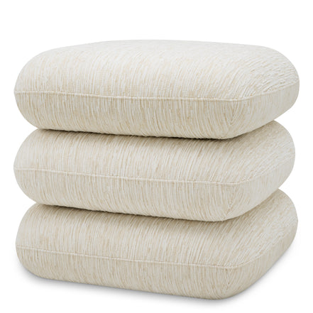 Taburet Greenwich, Pelton jacquard alb-crem