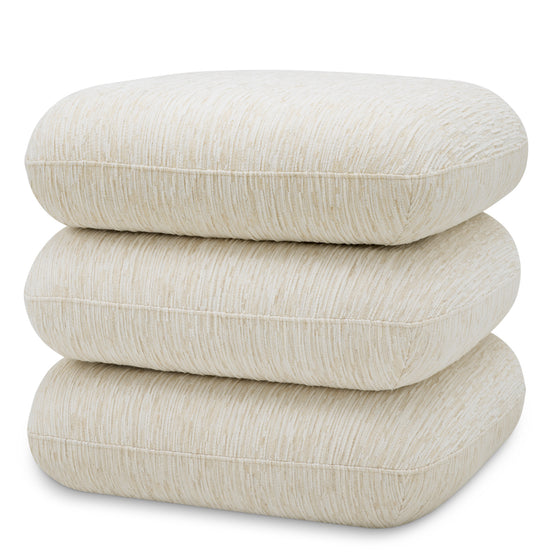 Taburet Greenwich, Pelton jacquard alb-crem