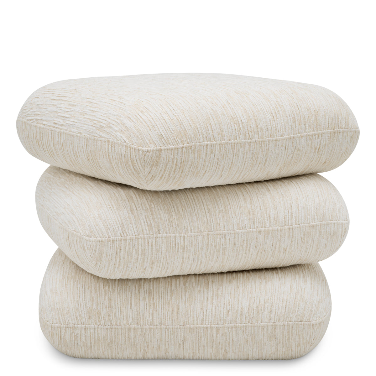 Taburet Greenwich, Pelton jacquard alb-crem