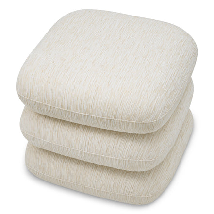 Taburet Greenwich, Pelton jacquard alb-crem