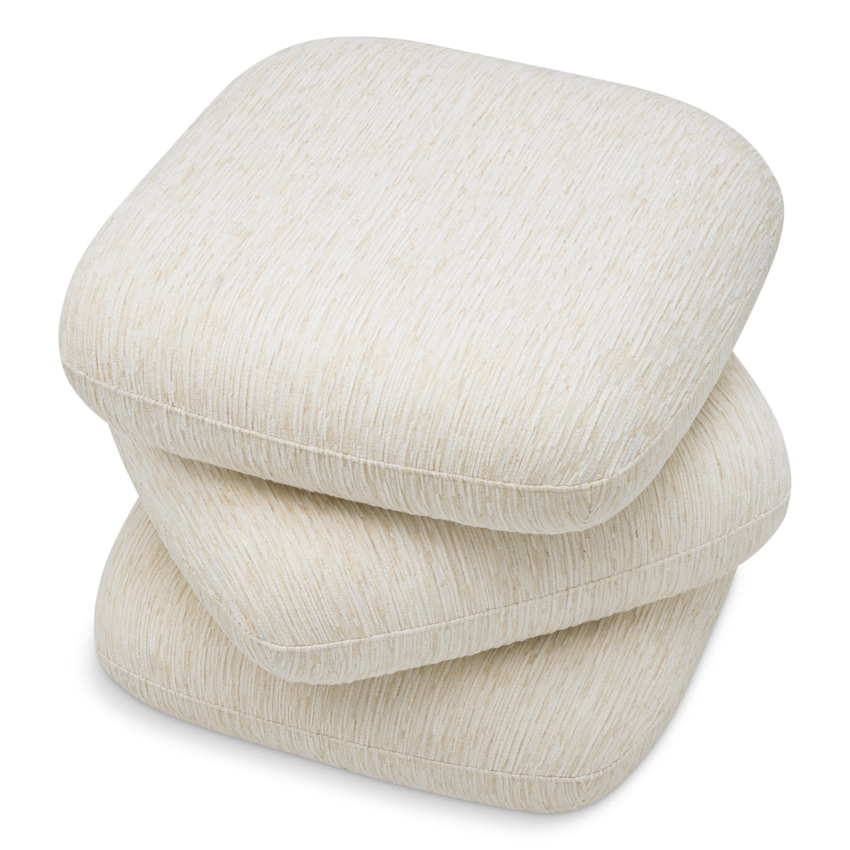 Taburet Greenwich, Pelton jacquard alb-crem