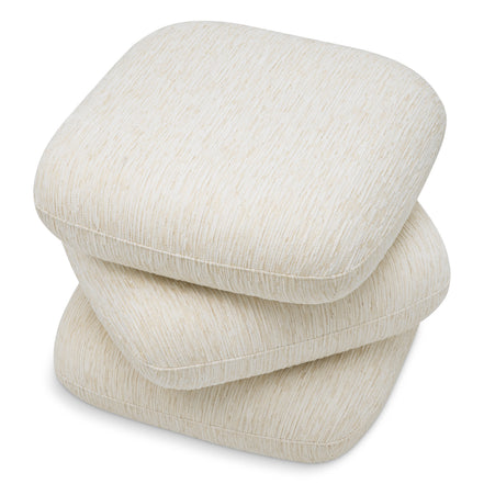 Taburet Greenwich, Pelton jacquard alb-crem