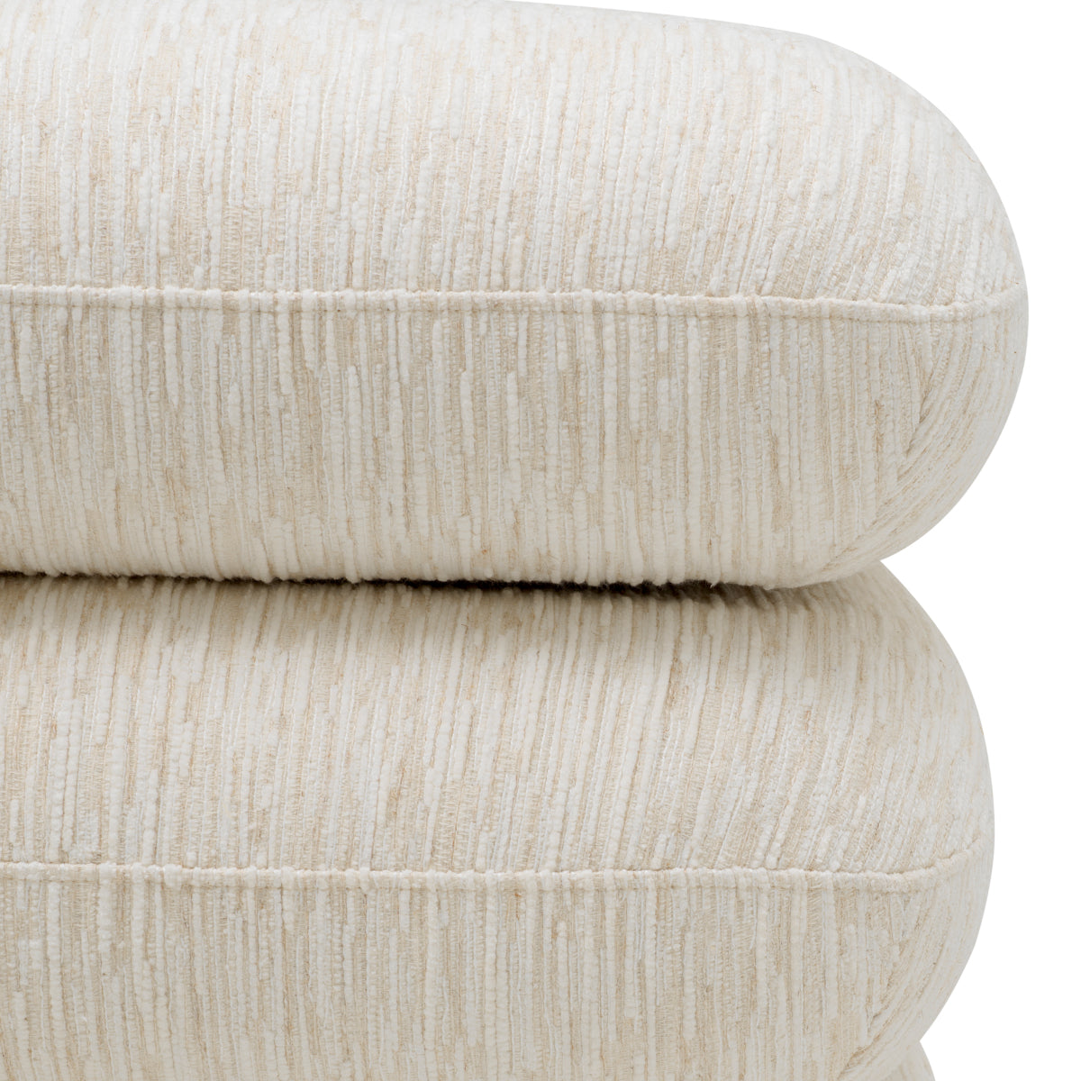 Taburet Greenwich, Pelton jacquard alb-crem