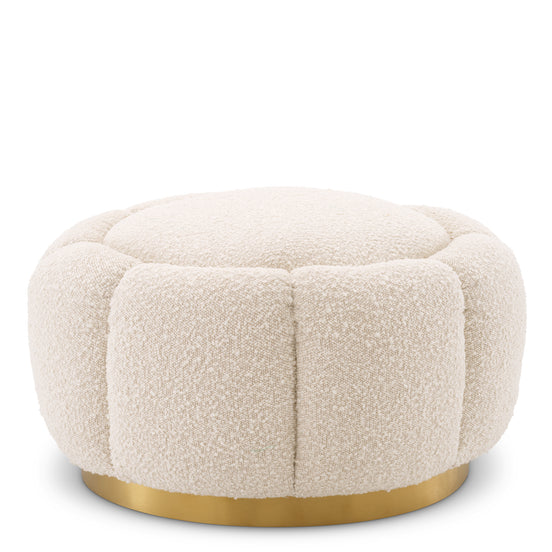 Taburet Inger, bouclé crem