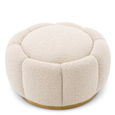 Taburet Inger, bouclé crem
