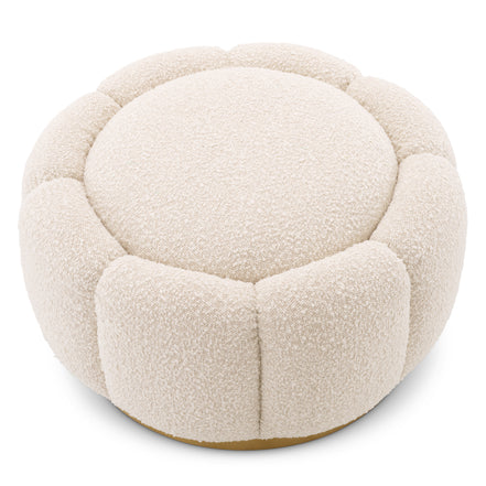 Taburet Inger, bouclé crem