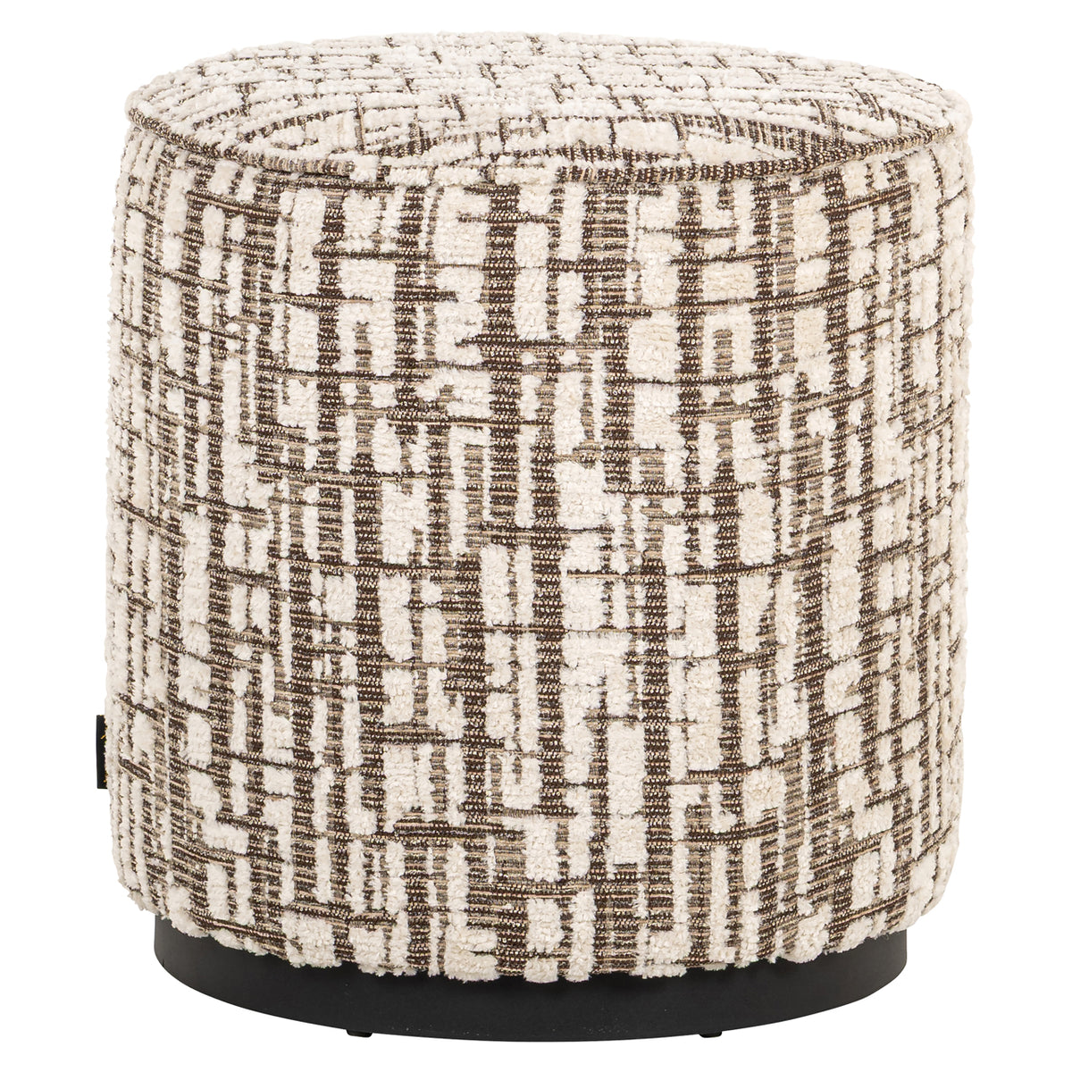 Taburet Lexie, crem, Ø 45 cm
