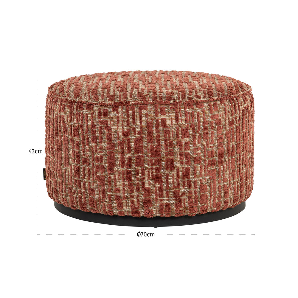 Taburet Lexie, terra, Ø 70 cm