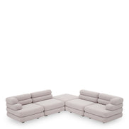 Taburet modular de exterior Malaga, mauritius gri deschis