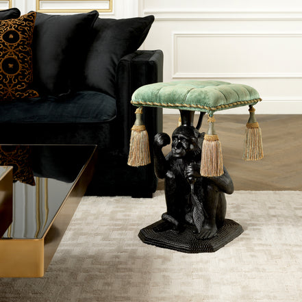 Taburet Monkey, negru