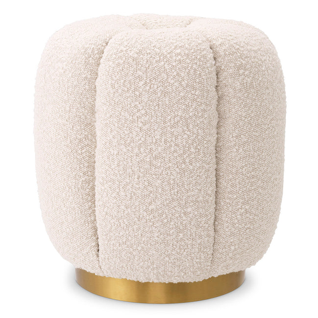 Taburet Orchanic, bouclé crem