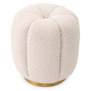 Taburet Orchanic, bouclé crem