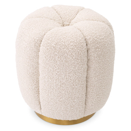 Taburet Orchanic, bouclé crem