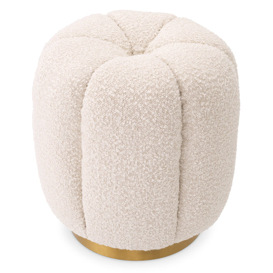 Taburet Orchanic, bouclé crem