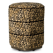 Taburet Roosevelt, finisaj bronz, bernard leopard camel