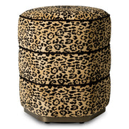 Taburet Roosevelt, finisaj bronz, bernard leopard camel