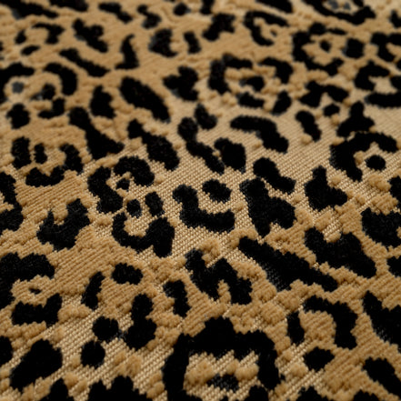 Taburet Roosevelt, finisaj bronz, bernard leopard camel