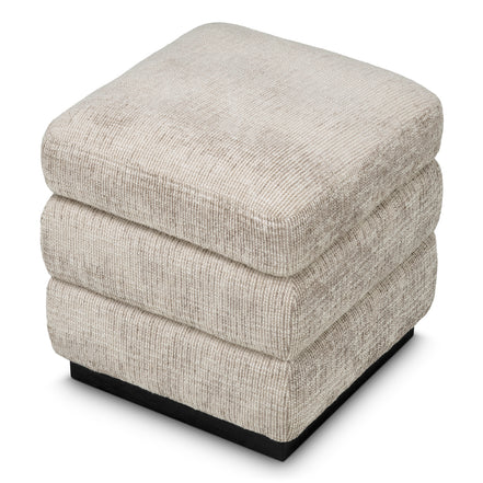 Taburet Valmont, creststone bej, finisaj abanos