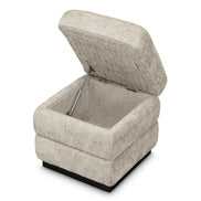 Taburet Valmont, creststone bej, finisaj abanos