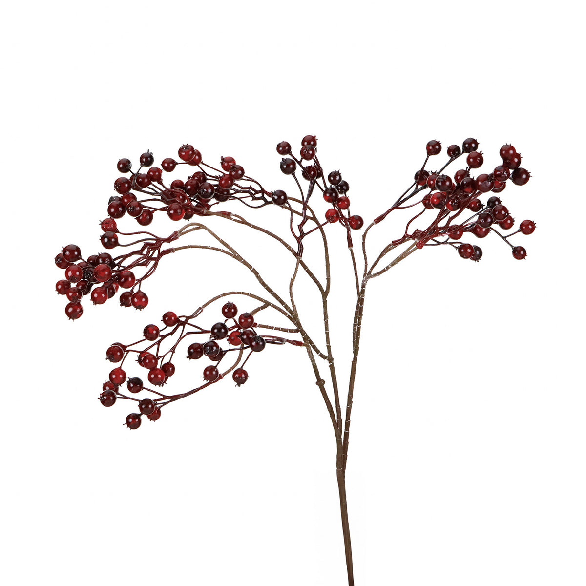 Tulpină cu fructe de pădure, burgund, 72 cm
