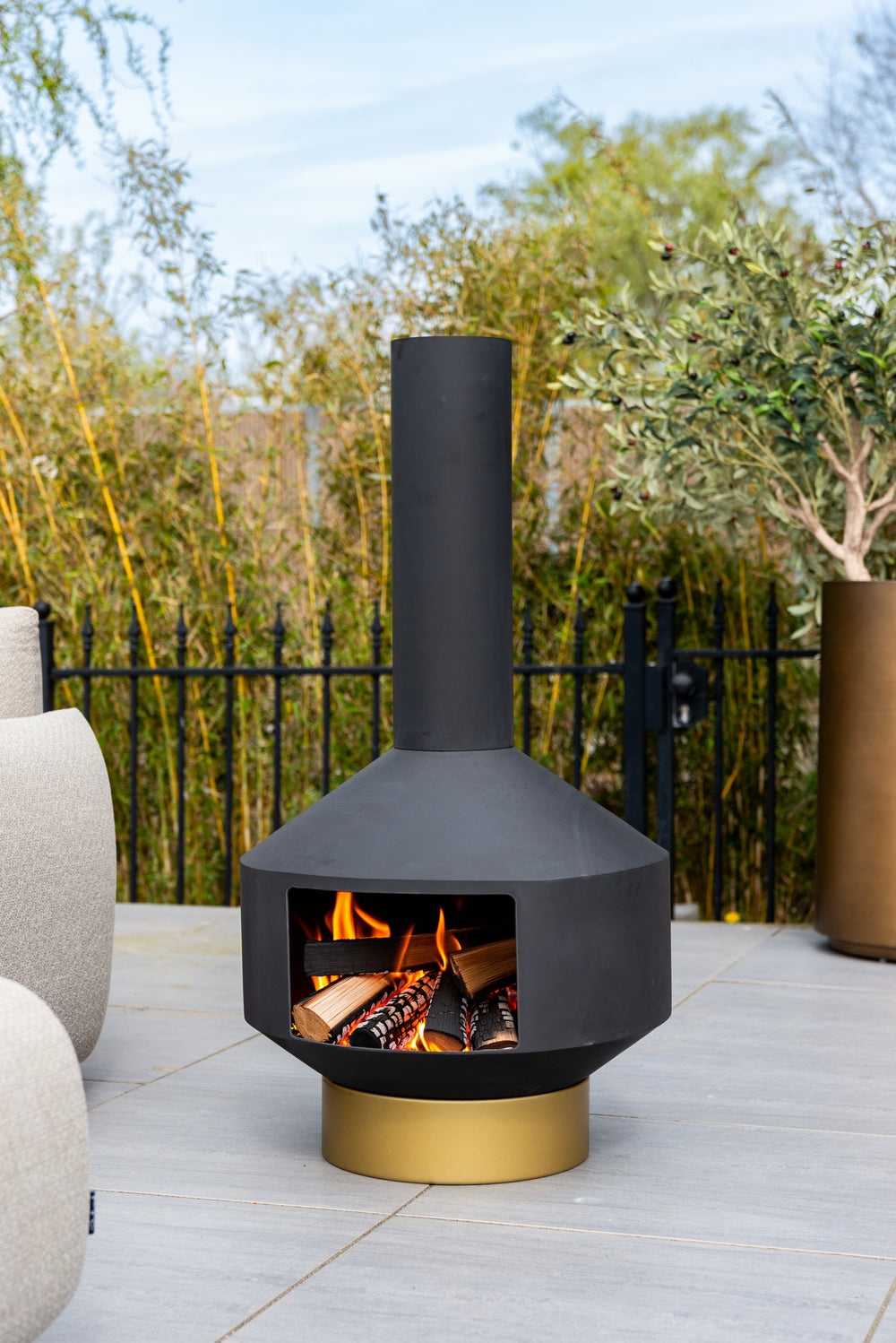Vatră de foc Quinn, negru, chiminea – ambient