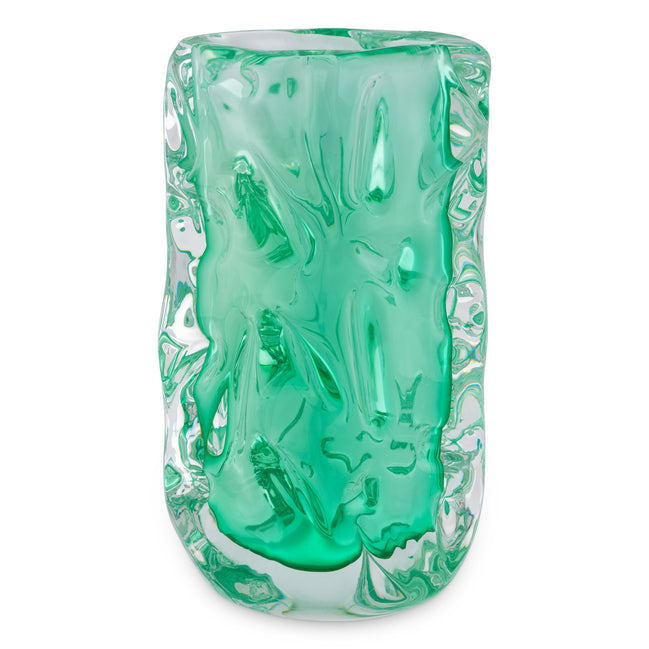 Vază Avoir, sticlă verde turcoaz