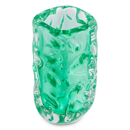 Vază Avoir, sticlă verde turcoaz
